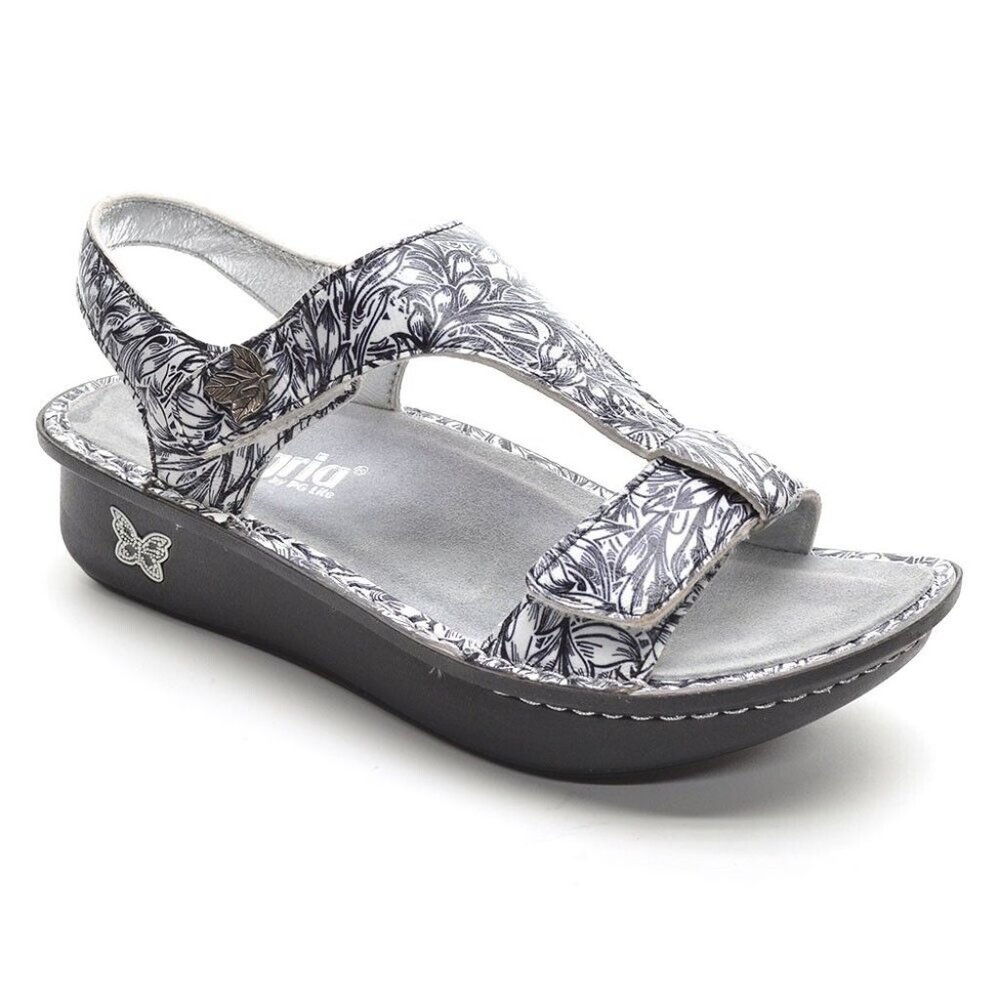 Alegria Ken 769 Floral Leather Slingback Sandals 37